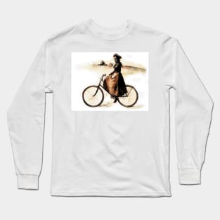 The Lady on the Bike (1890's) Long Sleeve T-Shirt